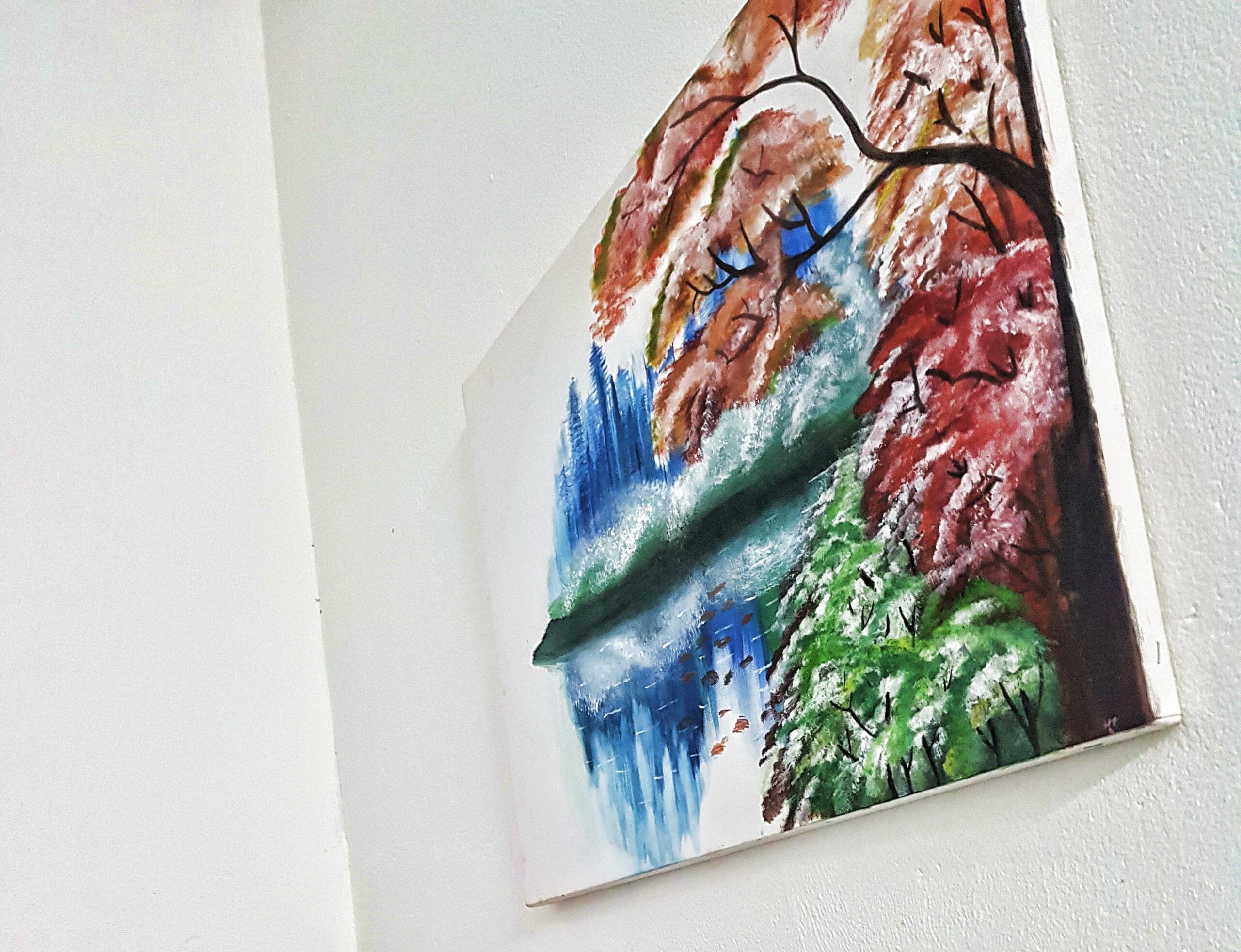 Tranh Canvas Vẽ Tay Phong Cảnh
