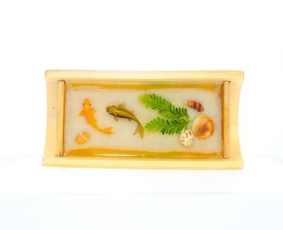 Tranh Cá 3D Ống Tre Để Bàn