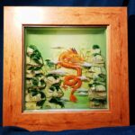 Tranh Rồng Vàng 3D Treo Tường