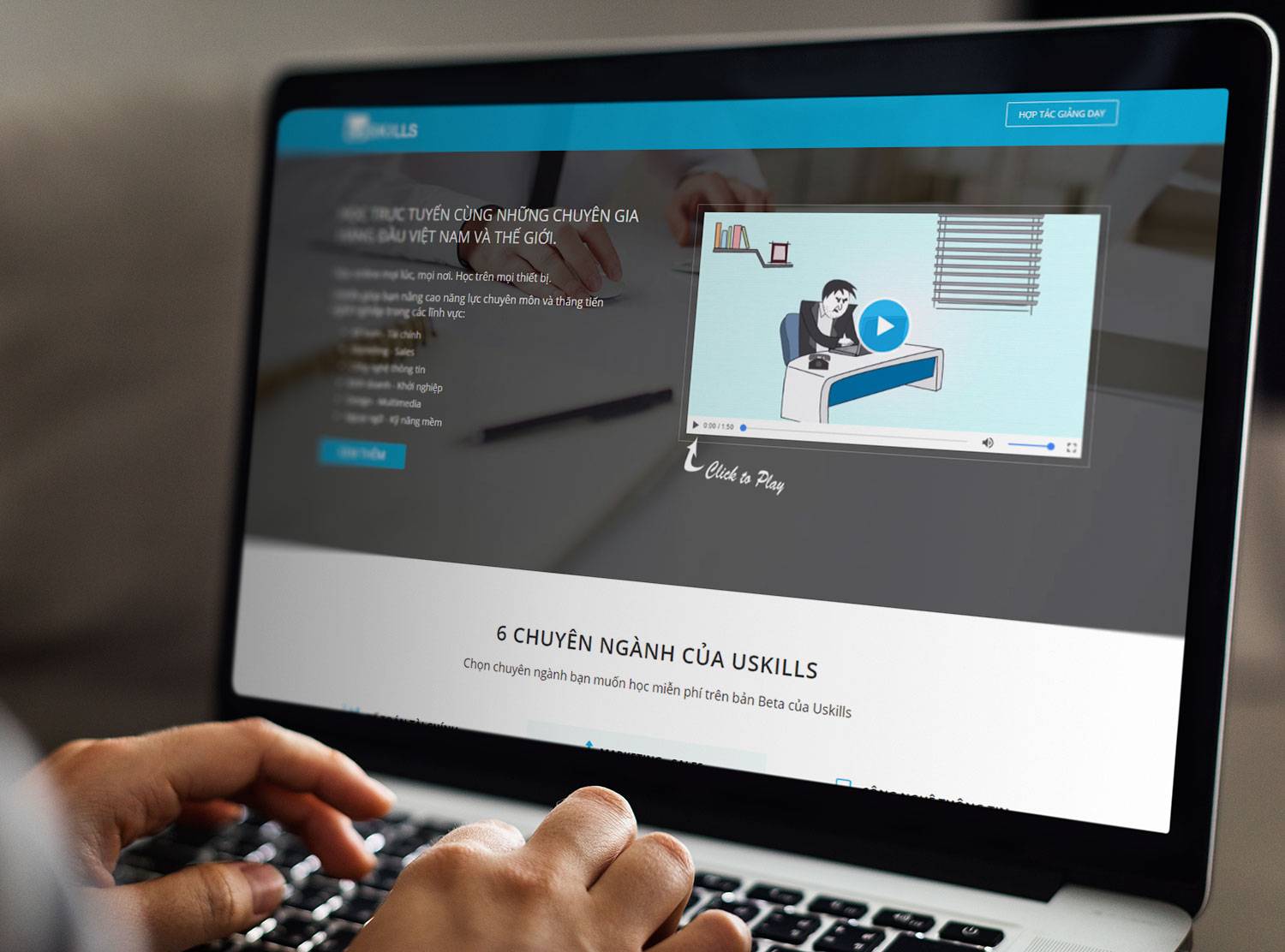 Uskills Landing Page