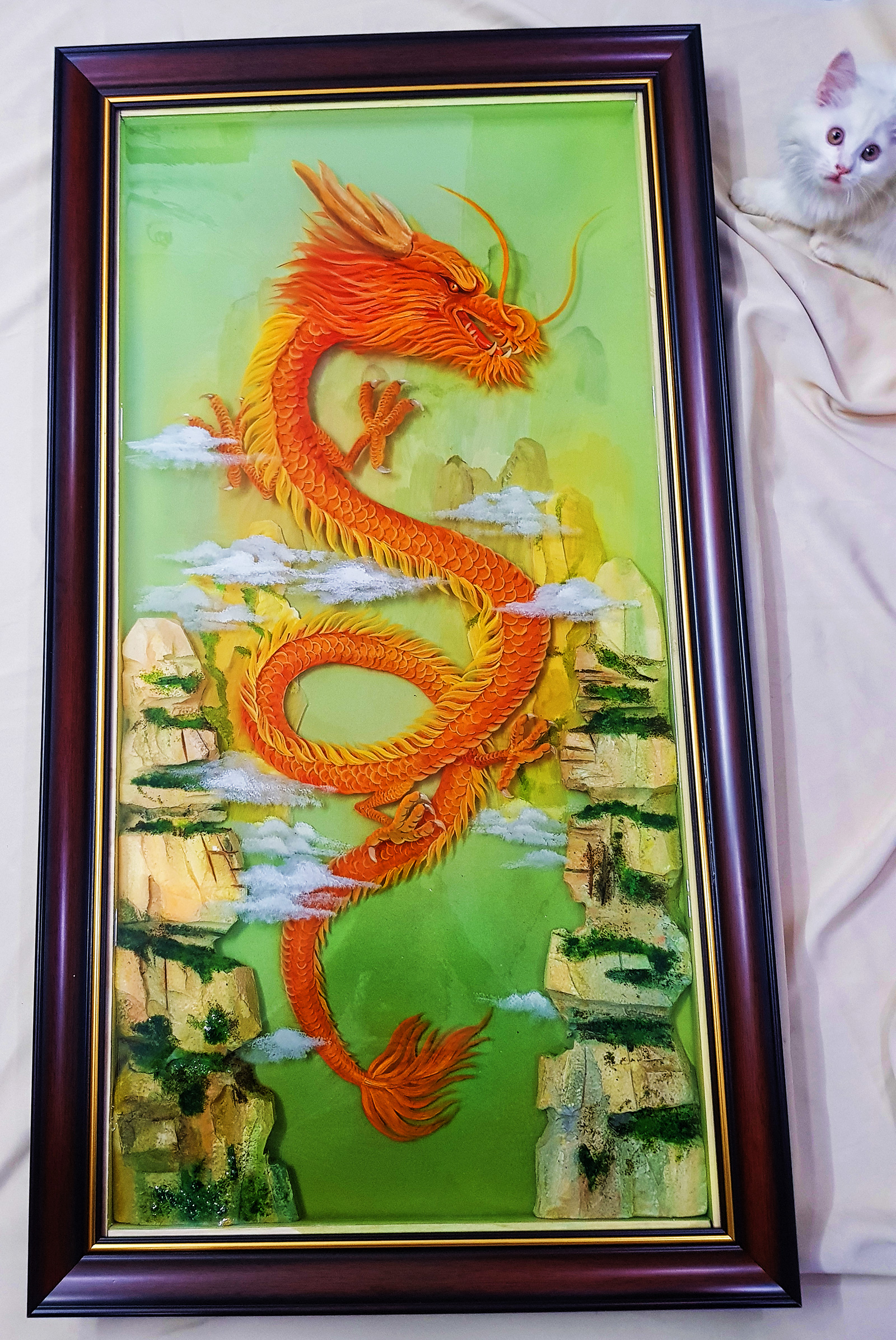 Tranh Rồng Vàng 3D Lớn - Món quà tặng độc đáo và ý nghĩa dịp Tết