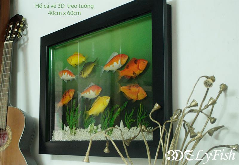 Hình ảnh Hồ Cá Thủy Sinh Treo Tường