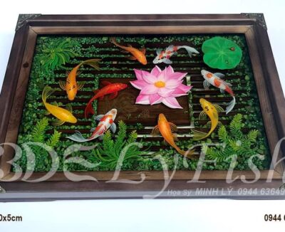 Khay Trà Cửu Ngư Quần Hội
