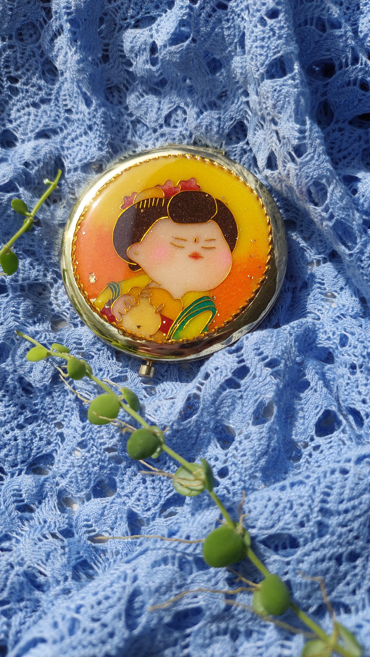 Gương Tròn Tranh Cảnh Thái Lam Quý Phi 2 - Ảnh 1